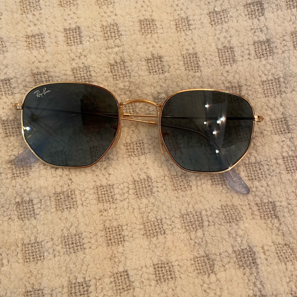 Raybans Hexagonal Flat Lense Sunglasses